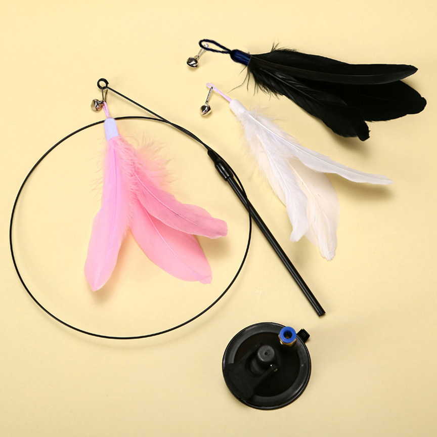 Feather Toy with Suction Cup