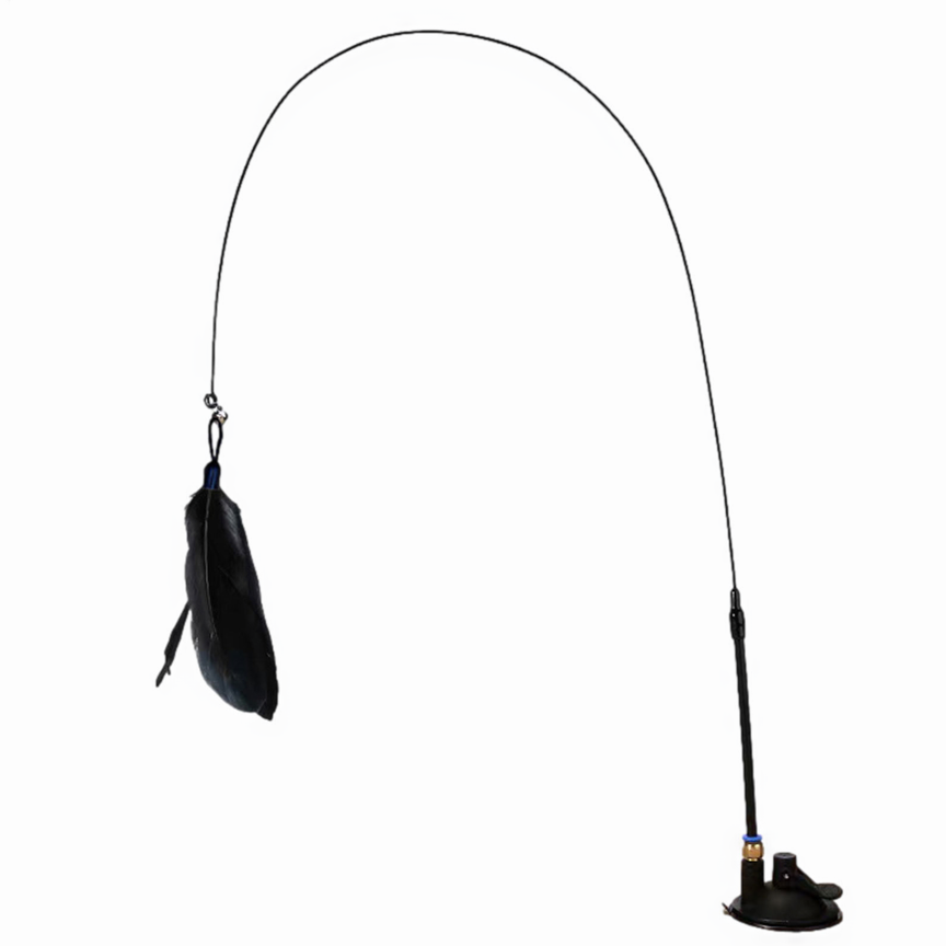 Feather Toy with Suction Cup